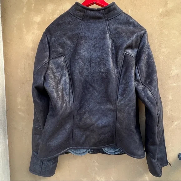 Cache Moto Dressy Faux Jacket size Large - Picture 2 of 13